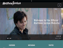 Tablet Screenshot of matthewjordan.com